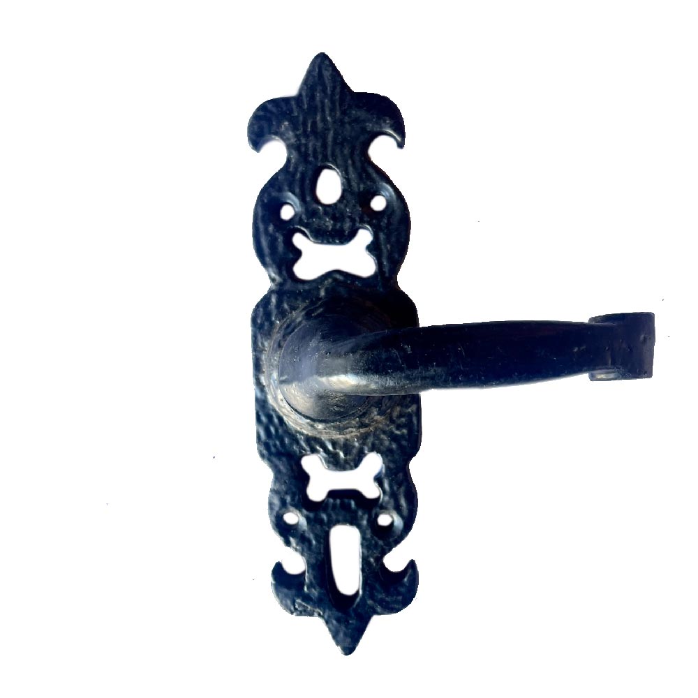 WROUGHT IRON SAXON LEVER HANDLE - Van Acht Doors & Windows