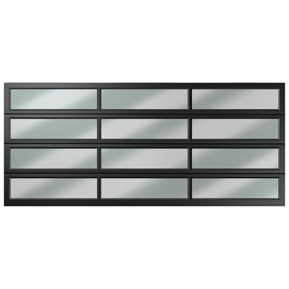 Van Acht Garage Door Aluminium DBL 12 Panel Equal