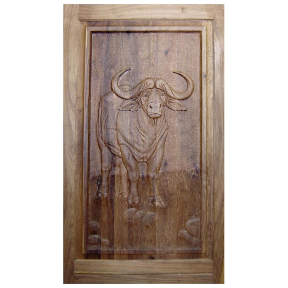 Buffalo Carved Pivot Door Van Acht Doors & Windows