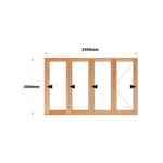 Van Acht Wood Doors Folding Full Pane VSF3390G1 fixed
