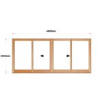 Van Acht Wood Doors Sliding Full Pane VSD4.8CO