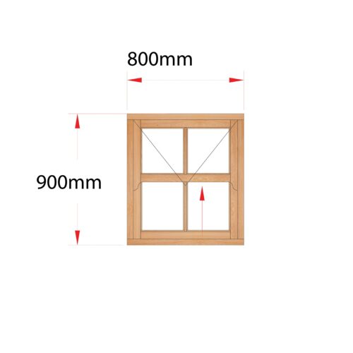 Van Acht Wood Easy Lift Sash Windows Product HMEL1.5V