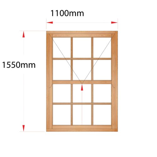 Van Acht Wood Easy Lift Sash Windows Product HMEL3SP