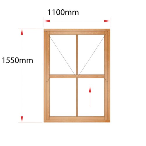 Van Acht Wood Easy Lift Sash Windows Product HMEL3V