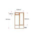Van Acht Wood Fanlight Windows Full Pane Product MA2FS RH
