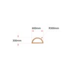 Van Acht Wood Fixed Arches for Windows Product H600 ARCH
