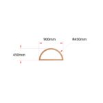Van Acht Wood Fixed Arches for Windows Product H900 ARCH