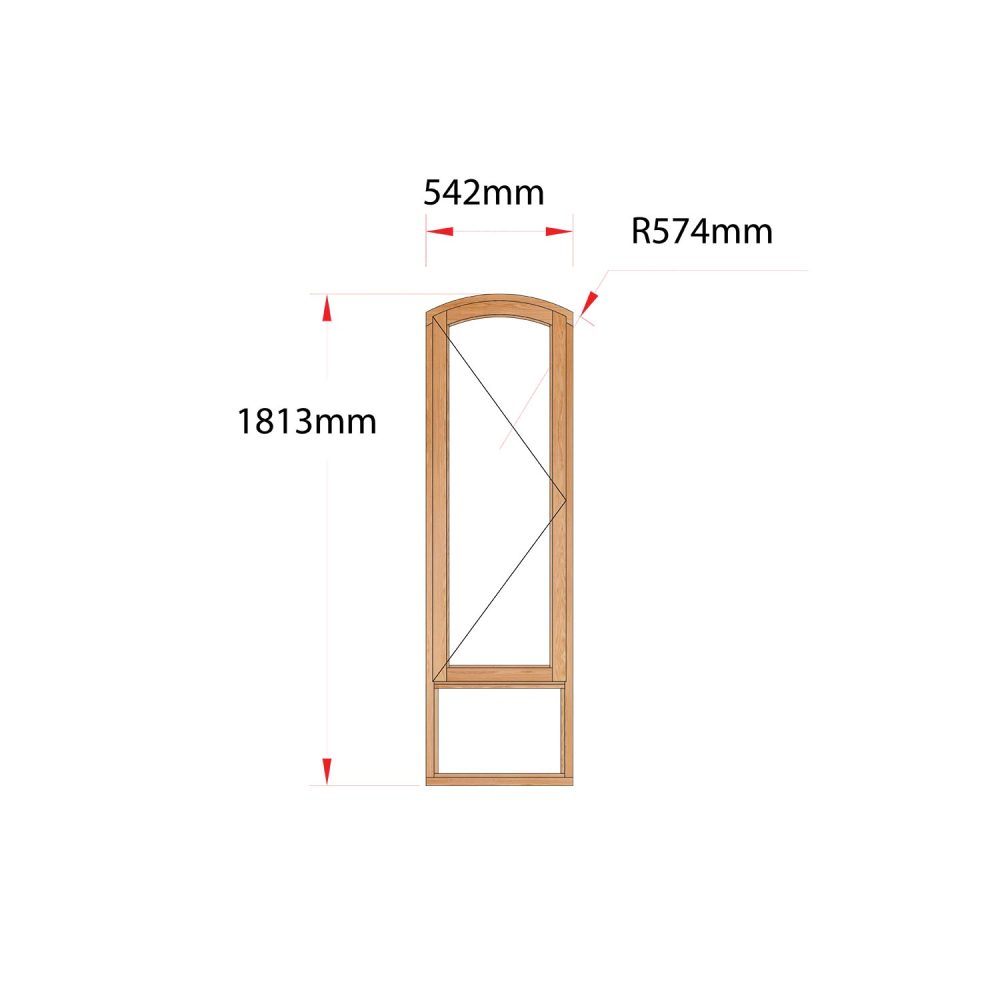 Van Acht Wood Flat Arch Windows Product AHA1S