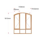Van Acht Wood Flat Arch Windows Product AHA3S
