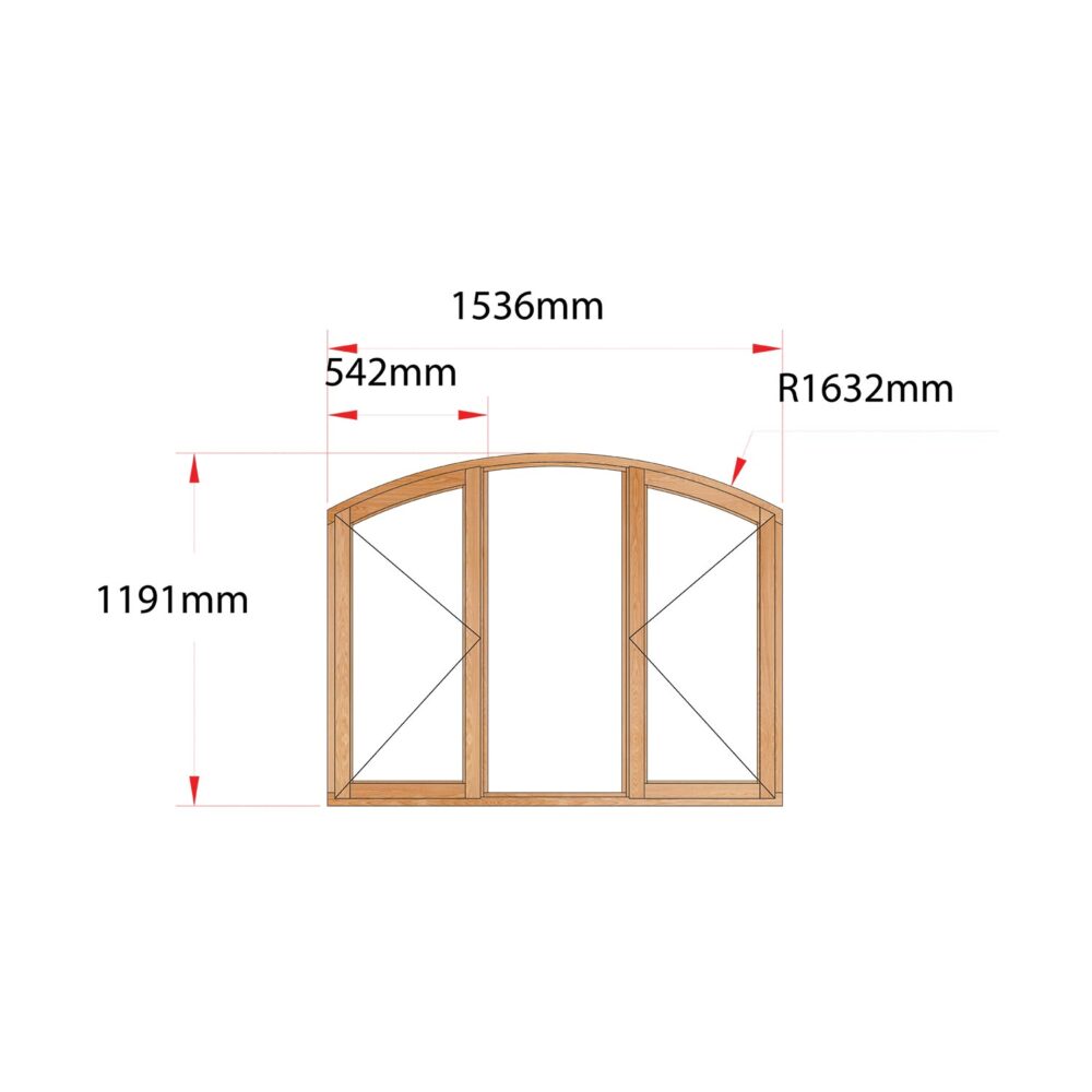 Van Acht Wood Flat Arch Windows Product AHB3