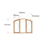 Van Acht Wood Flat Arch Windows Product AHB3