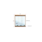 Van Acht Wood Frameless Folding Patio Doors Product FL3L