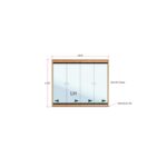 Van Acht Wood Frameless Folding Patio Doors Product FL4L