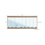 Van Acht Wood Frameless Folding Patio Doors Product FL8L