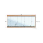 Van Acht Wood Frameless Folding Patio Doors Product FL8L 2385