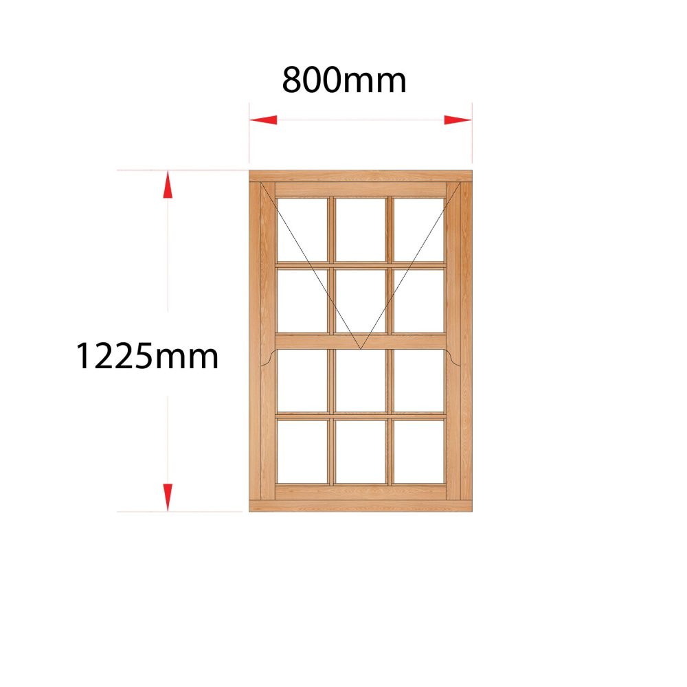 Van Acht Wood Mock Sash Windows Product HMS1SP