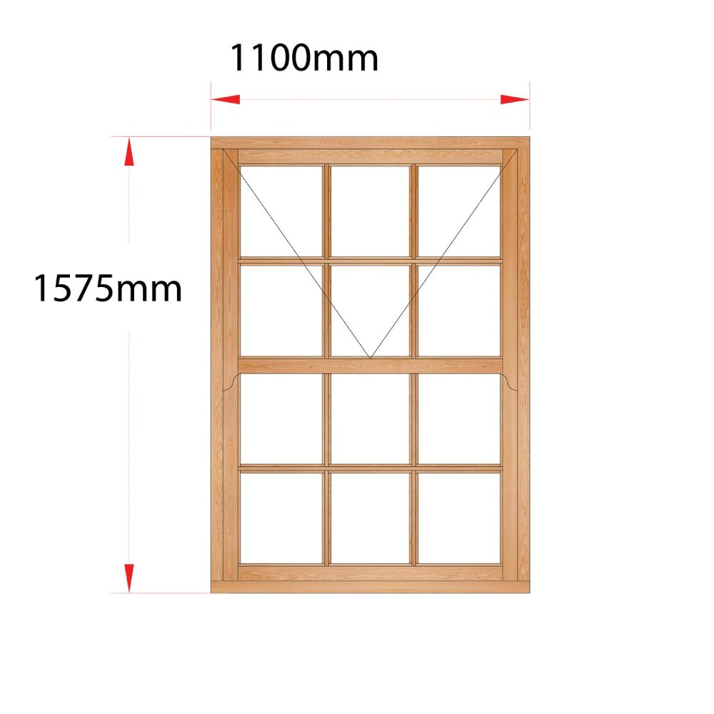 Van Acht Wood Mock Sash Windows Product HMS3SP