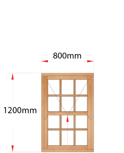 Van Acht Wood Windows Mock Easy Lift Sash Small Pane Model HMEL1SP