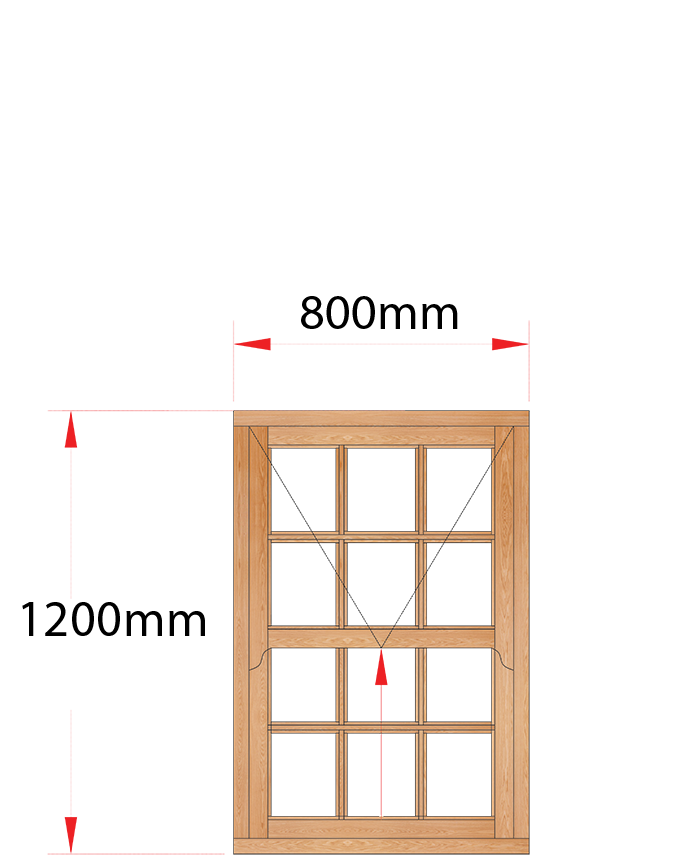 Van Acht Wood Windows Mock Easy Lift Sash Small Pane Model HMEL1SP