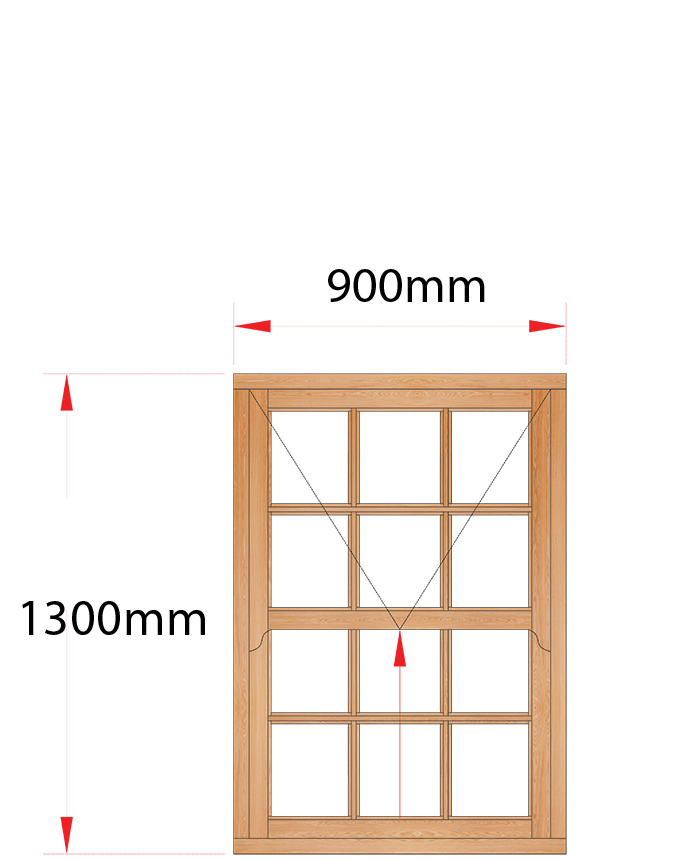 Van Acht Wood Windows Mock Easy Lift Sash Small Pane Model HMEL2SP