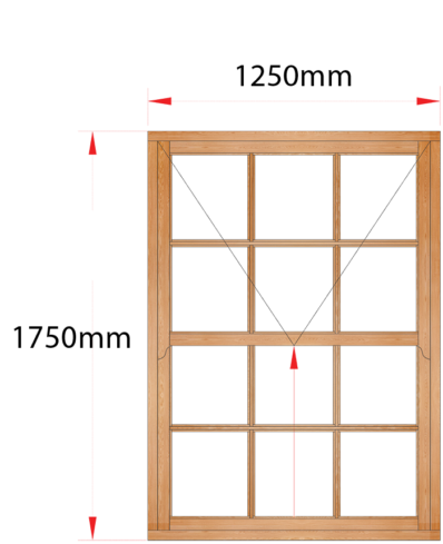 Van Acht Wood Windows Mock Easy Lift Sash Small Pane Model HMEL5SP