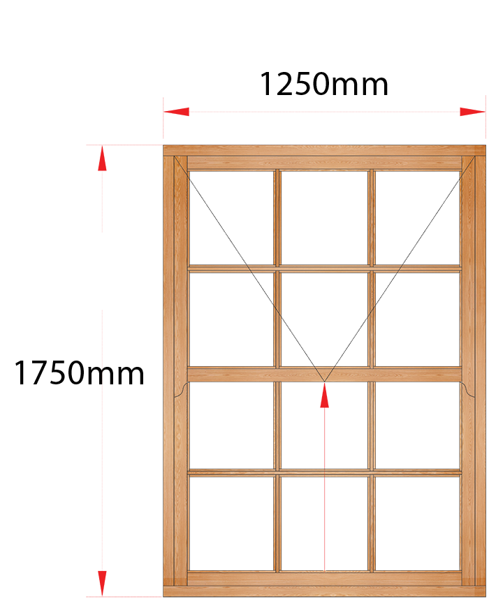 Van Acht Wood Windows Mock Easy Lift Sash Small Pane Model HMEL5SP