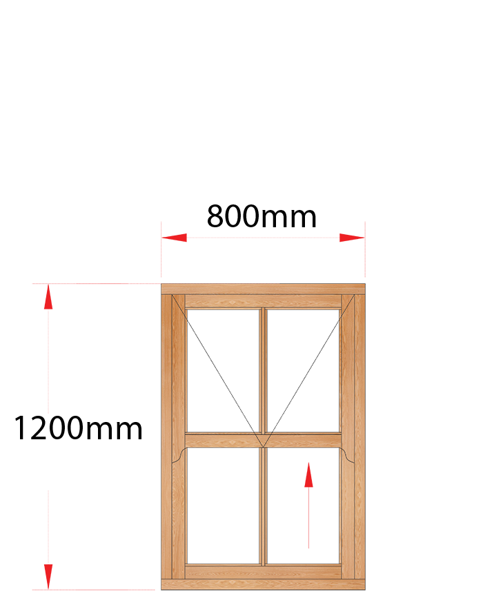 Van Acht Wood Windows Mock Easy Lift Sash Victorian Model HMEL1V