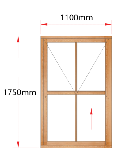 Van Acht Wood Windows Mock Easy Lift Sash Victorian Model HMEL4V