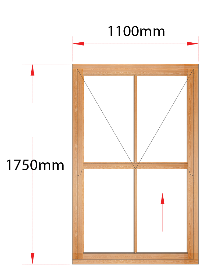 Van Acht Wood Windows Mock Easy Lift Sash Victorian Model HMEL4V