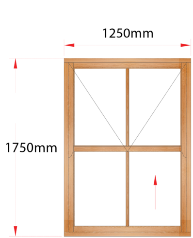 Van Acht Wood Windows Mock Easy Lift Sash Victorian Model HMEL5V