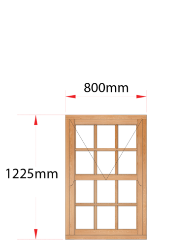 Van Acht Wood Windows Mock Sash Small Pane Model HMS1SP