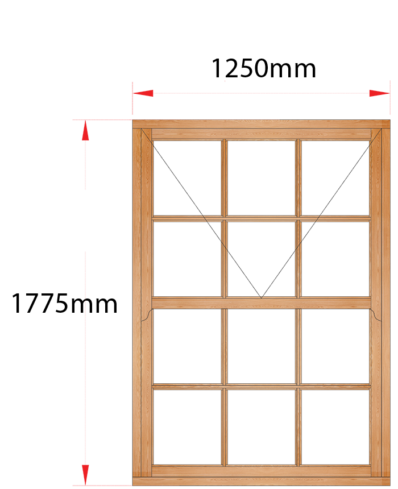 Van Acht Wood Windows Mock Sash Small Pane Model HMS5SP