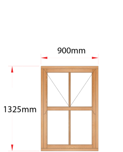 Van Acht Wood Windows Mock Sash Victorian Model HMS2V