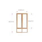 Van Acht Wood Windows Side Hung Full Pane MA22S
