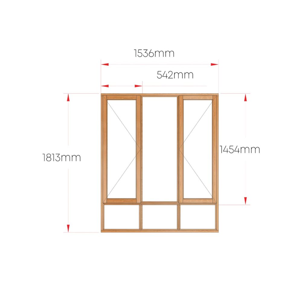 Van Acht Wood Windows Side Hung Full Pane MA3S