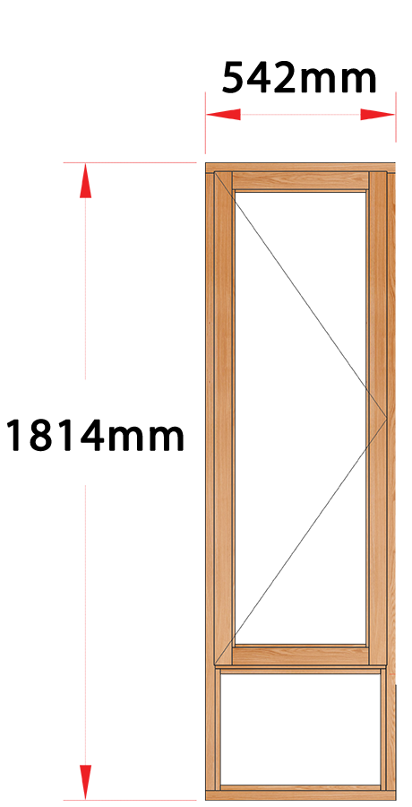 Van Acht Wood Windows Side Hung Full Pane Model MA1S LH