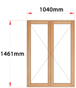 Van Acht Wood Windows Side Hung Full Pane Model MA22