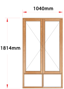 Van Acht Wood Windows Side Hung Full Pane Model MA22S