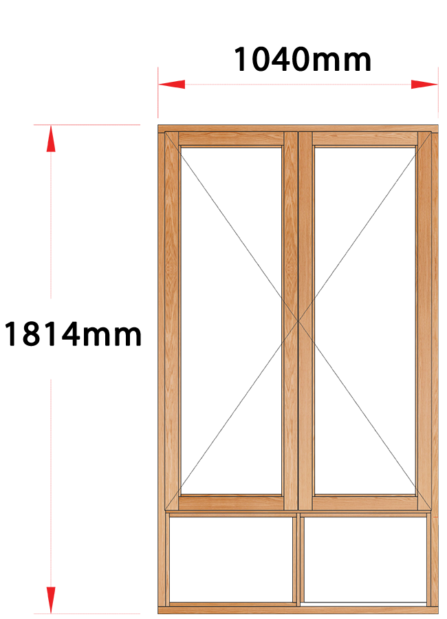 Van Acht Wood Windows Side Hung Full Pane Model MA22S