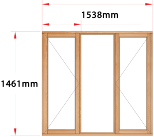 Van Acht Wood Windows Side Hung Full Pane Model MA3