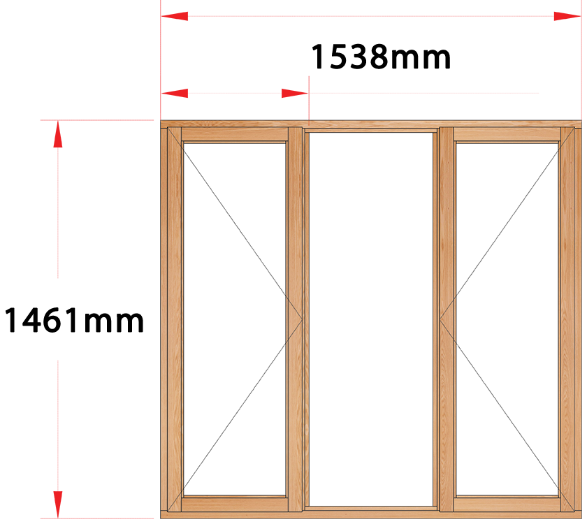 Van Acht Wood Windows Side Hung Full Pane Model MA3