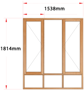 Van Acht Wood Windows Side Hung Full Pane Model MA3S