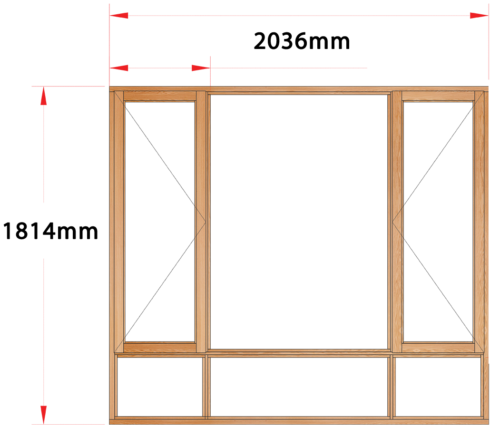 Van Acht Wood Windows Side Hung Full Pane Model MA4S