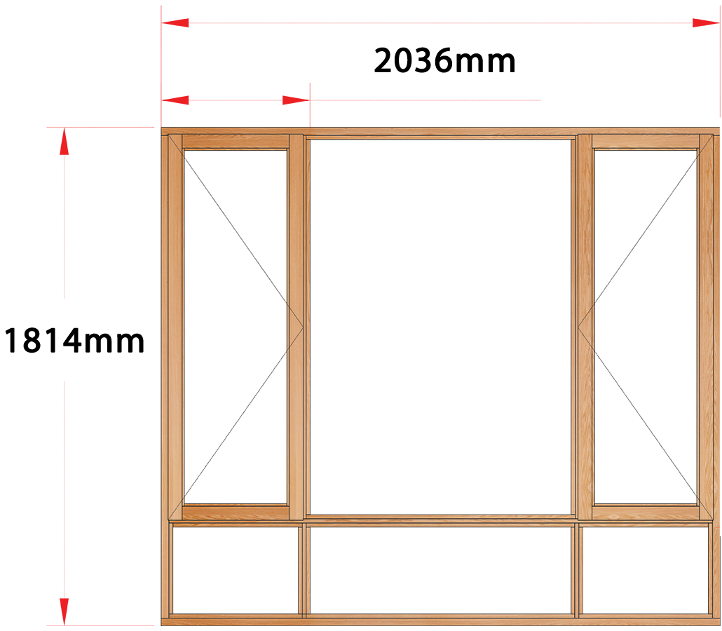 Van Acht Wood Windows Side Hung Full Pane Model MA4S