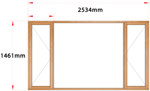 Van Acht Wood Windows Side Hung Full Pane Model MA5