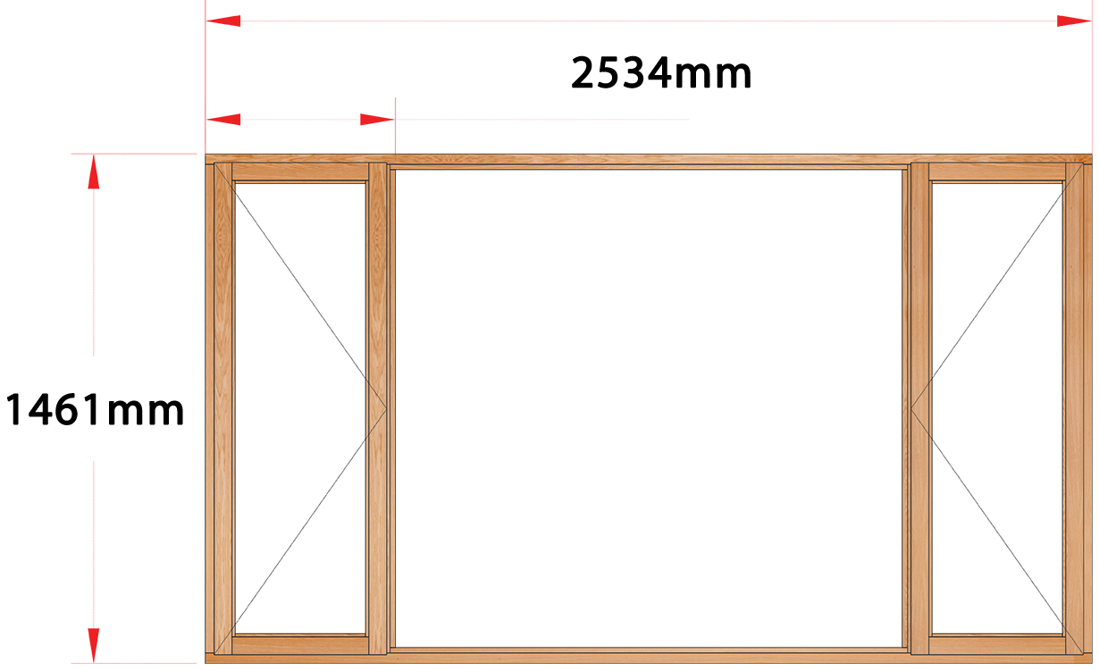 Van Acht Wood Windows Side Hung Full Pane Model MA5