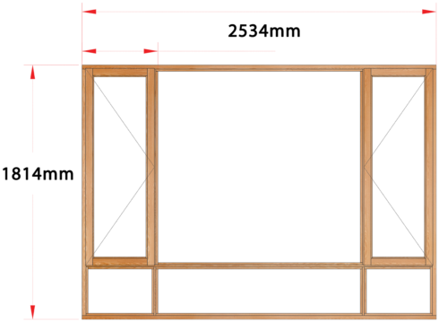 Van Acht Wood Windows Side Hung Full Pane Model MA5S