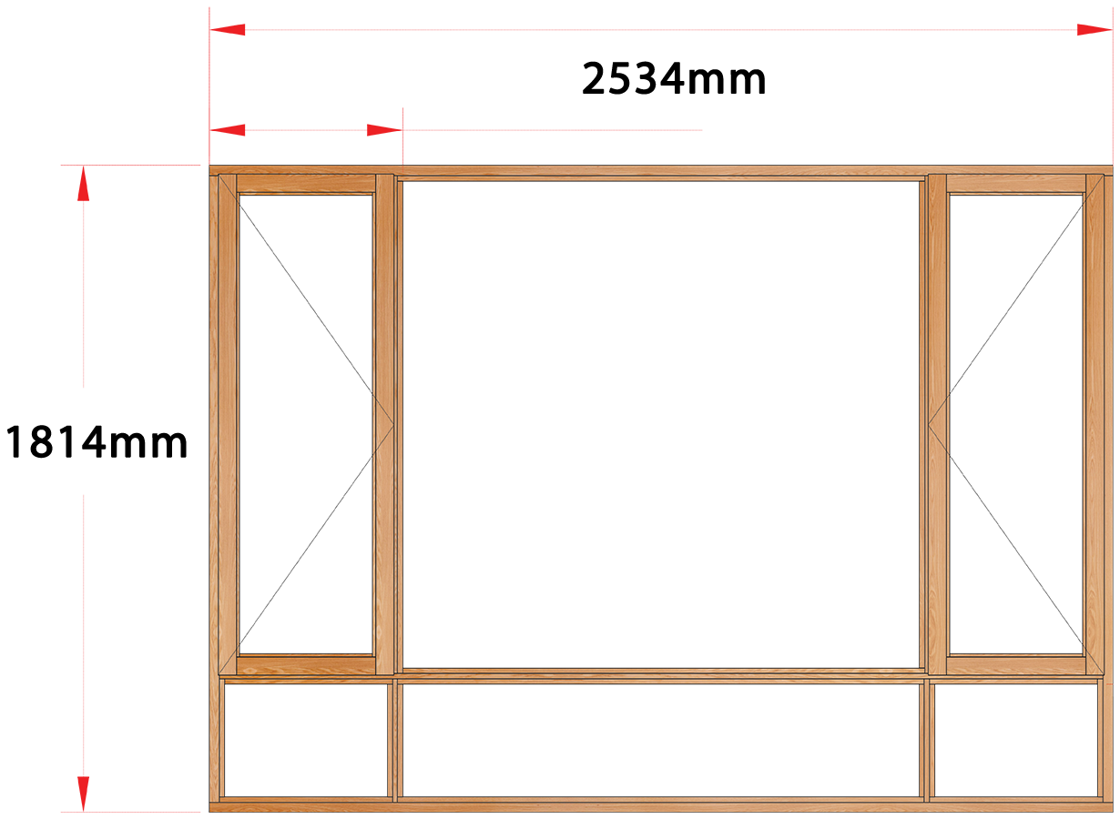 Van Acht Wood Windows Side Hung Full Pane Model MA5S