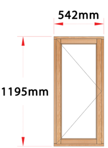 Van Acht Wood Windows Side Hung Full Pane Model MB1 LH