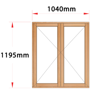 Van Acht Wood Windows Side Hung Full Pane Model MB22